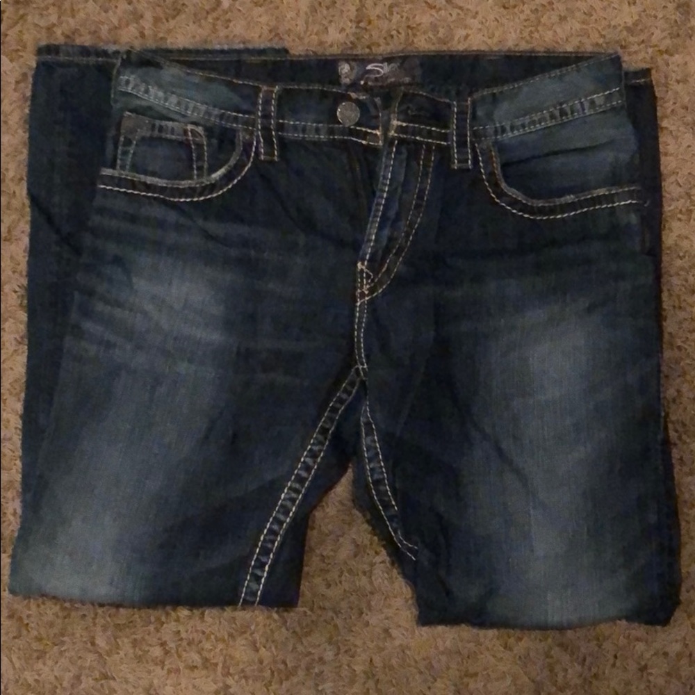 Silver Zac Flap Jean
